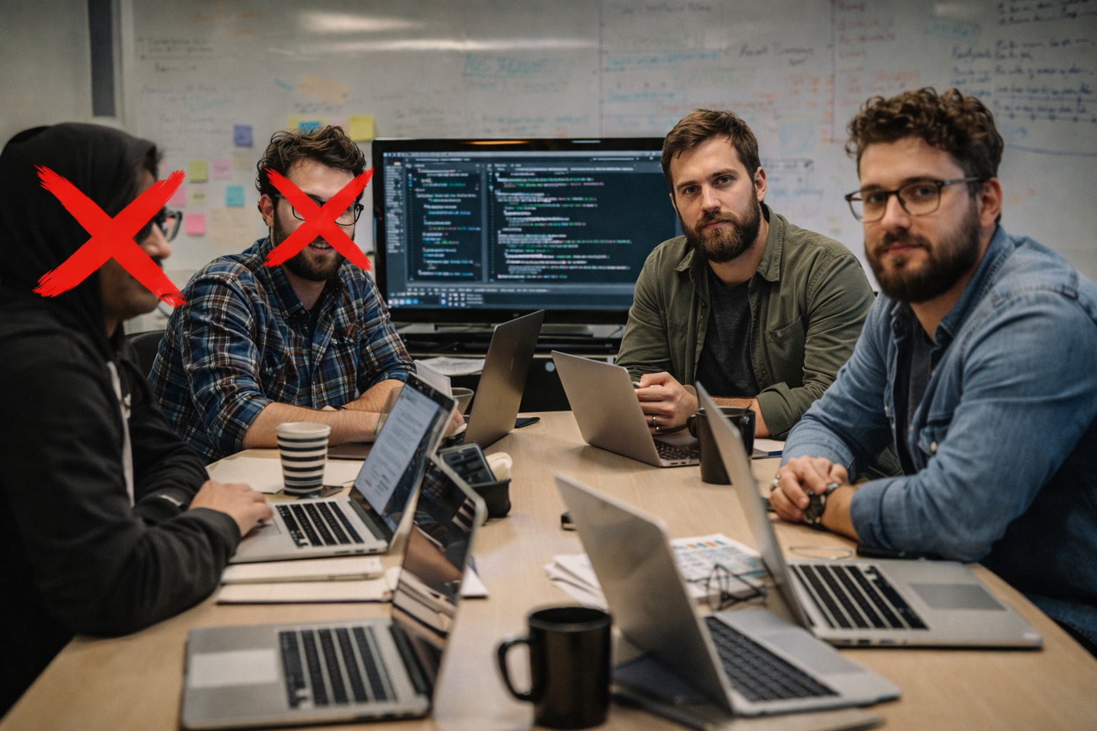 Selection-destruction process in tech companies